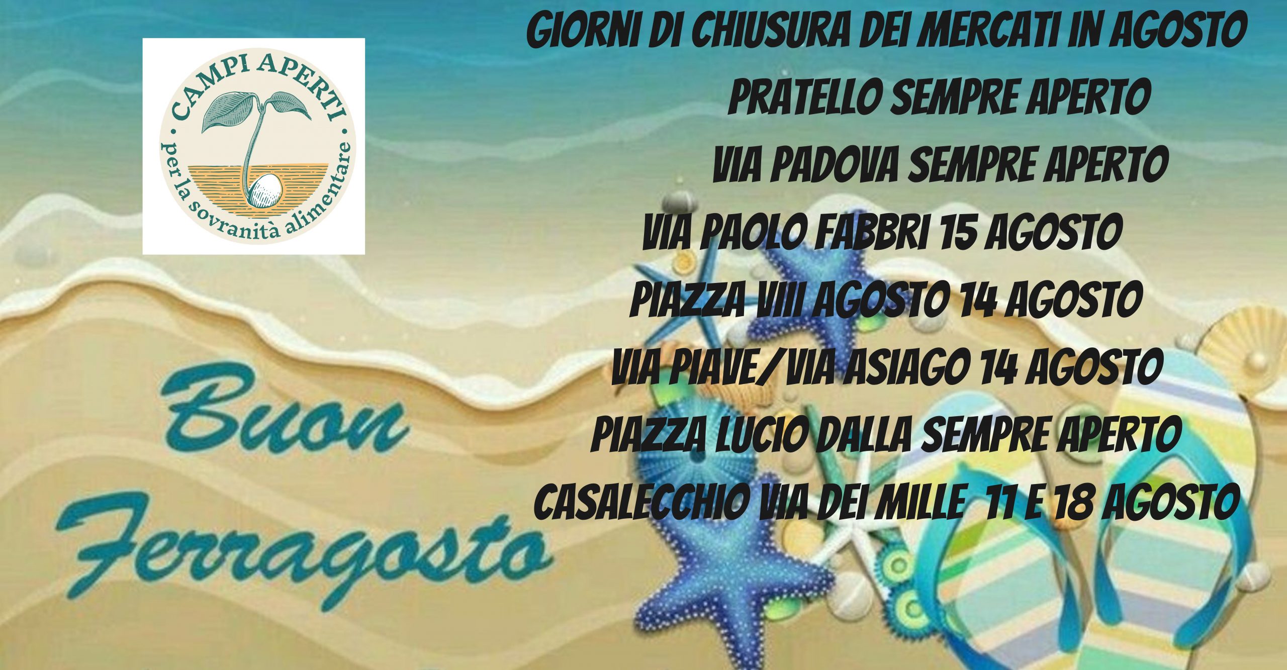 Chiusure Mercati in agosto